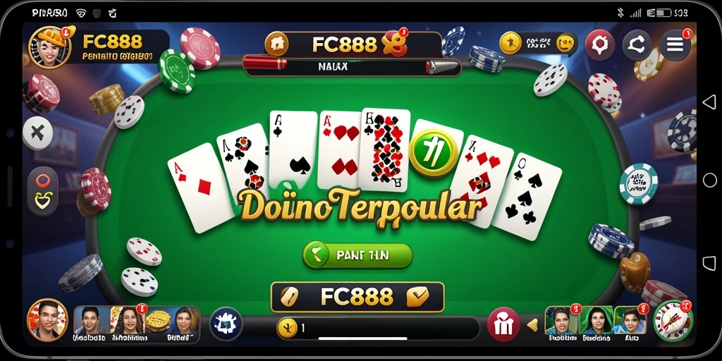 Screenshot gameplay menunjukkan keseruan permainan Domino.