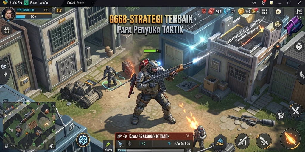 Screenshot gameplay G668 menampilkan aksi strategis yang mendebarkan.