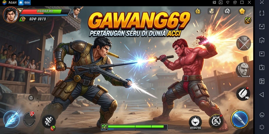 Screenshot utama GAWANG69 menampilkan aksi seru dalam gameplay.