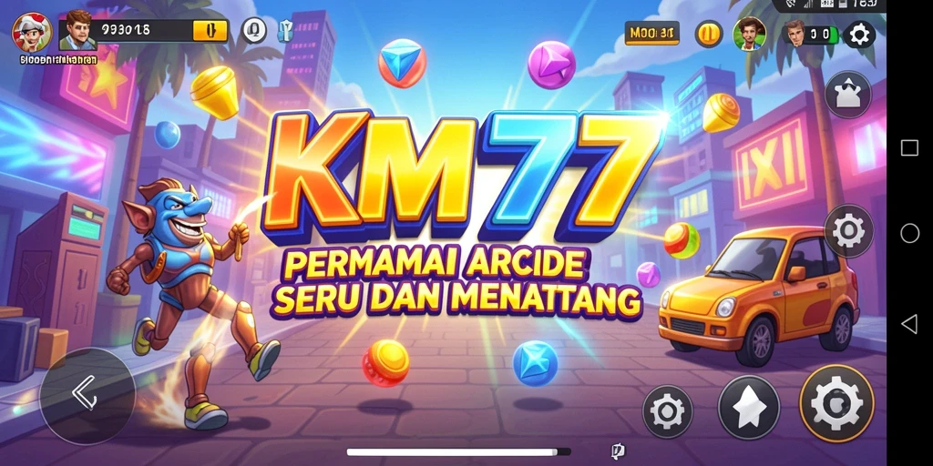 Tampilan gameplay seru dan penuh aksi dalam KM777.