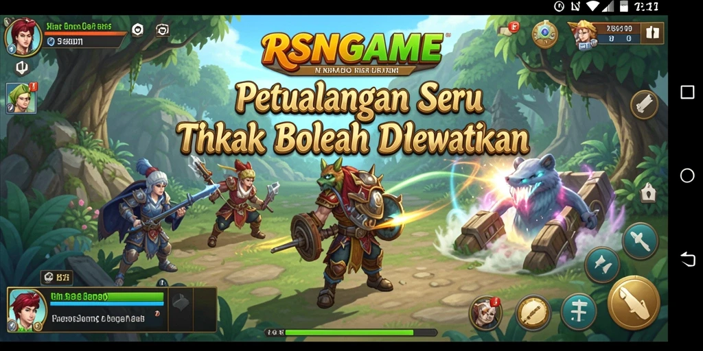 Tangkapan layar gameplay RSNGAME menampilkan aksi mendebarkan dalam petualangan.