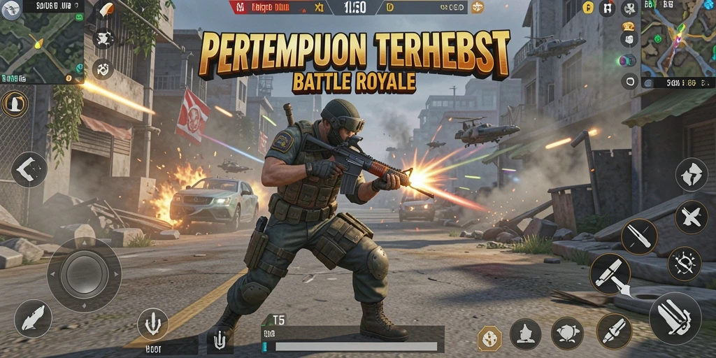 Gameplay T6 yang mendebarkan di arena Battle Royale.