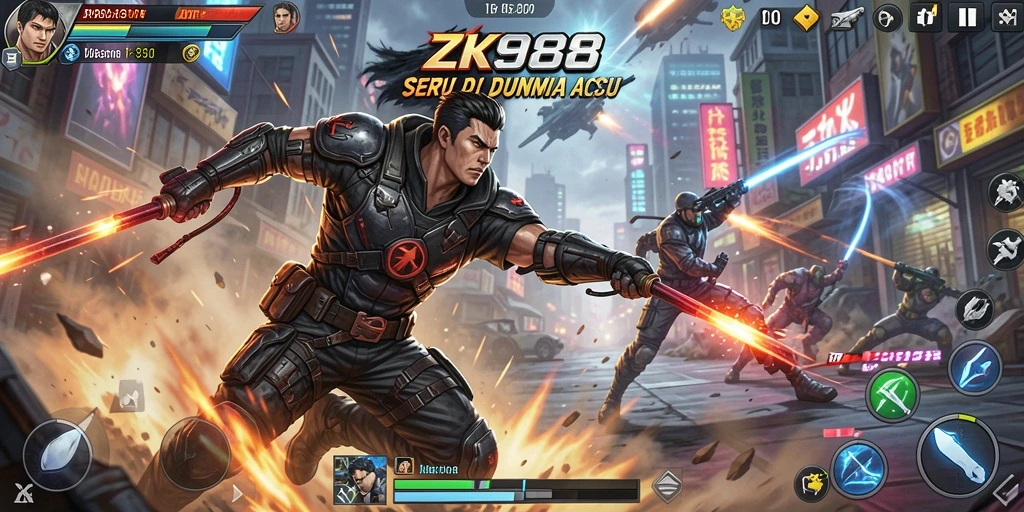 Screenshot dari gameplay <strong>ZK988</strong> yang menampilkan aksi seru dan karakter menarik.